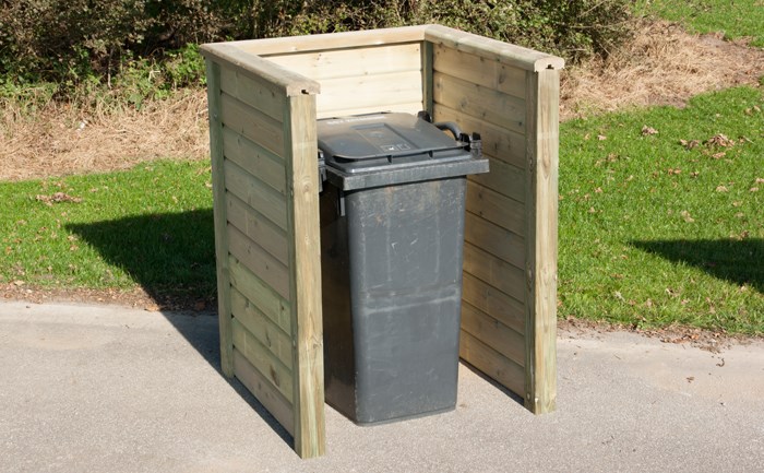 Byggevejledning til enkelt skraldespandsskjuler