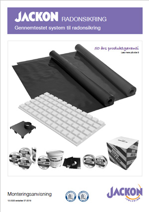 Se monteringsanvisningen for Jackon radonsikring