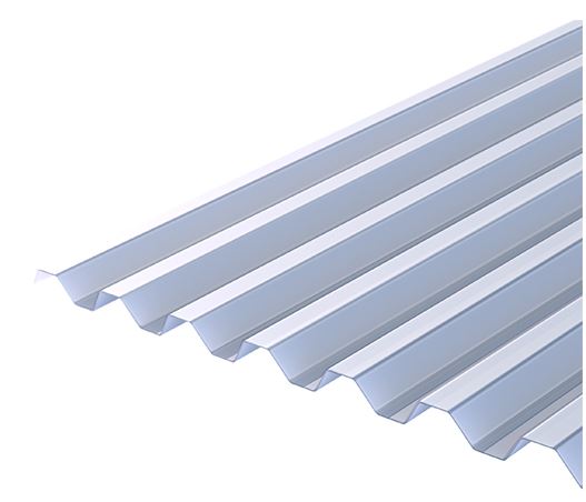 Plastmo EcoLite - Blå Trapezplader - 109x480cm