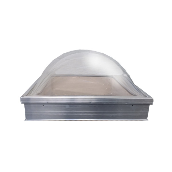 Optilite Acryl-ovenlys hvælvet 4-lags Oplukkelig Klar - 60x60cm