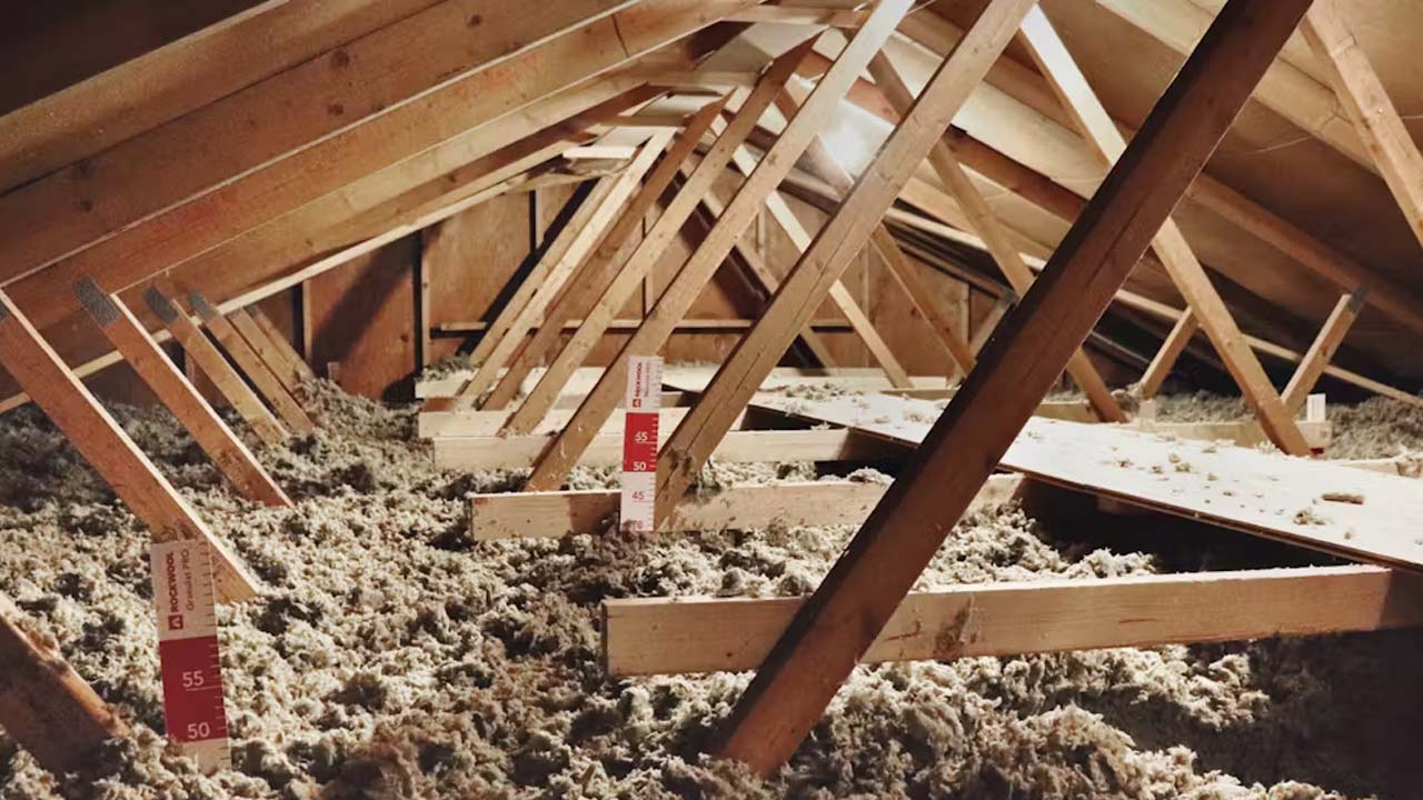 Isolering af loft med Rockwool