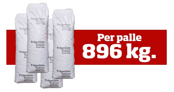 Levering af tr&aelig;piller p&aring; palle