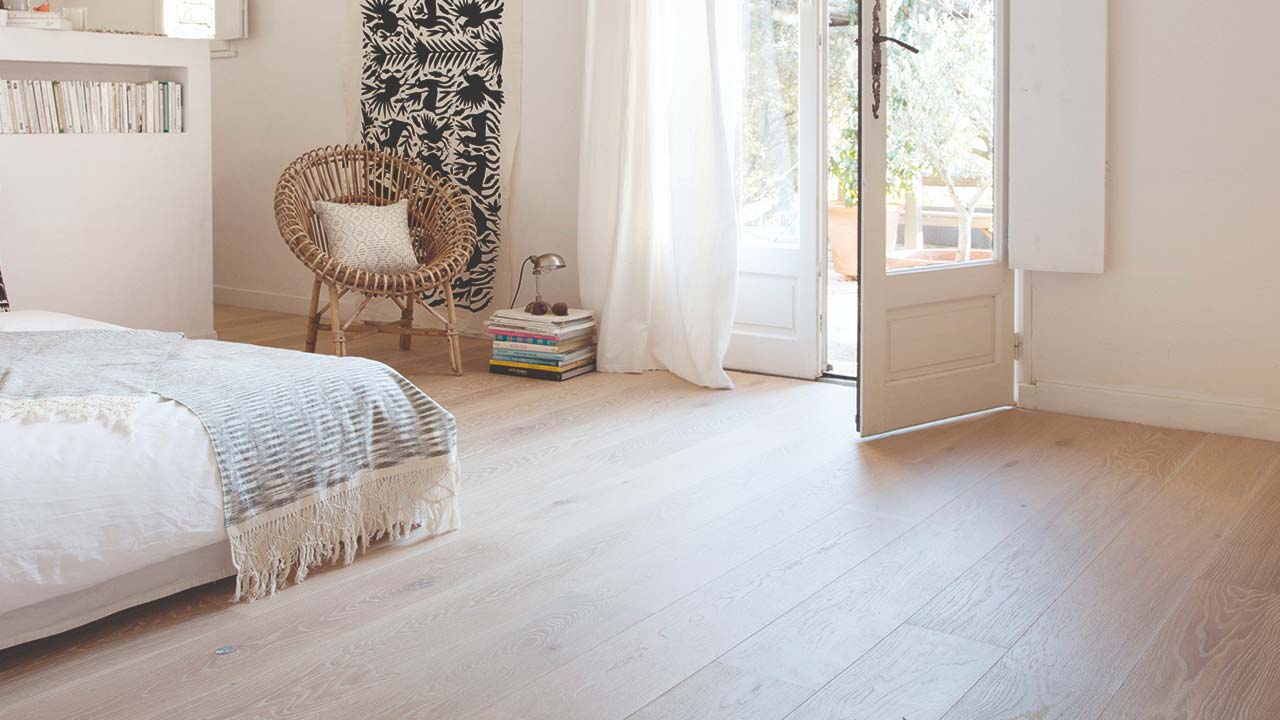 Lyst BerryAlloc laminatgulv i sovev&aelig;relse