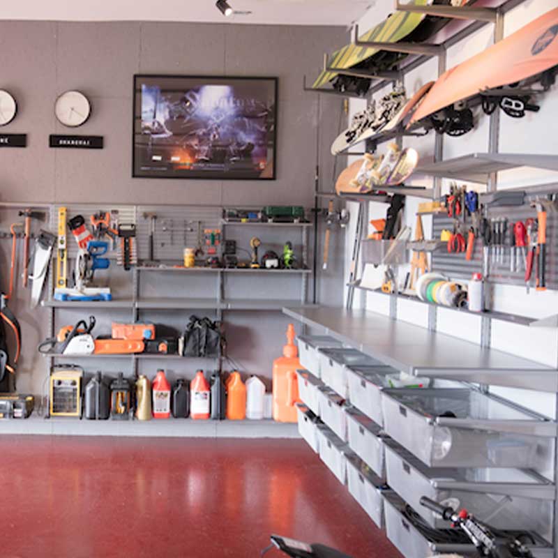 Opbevaring til værksted og garage