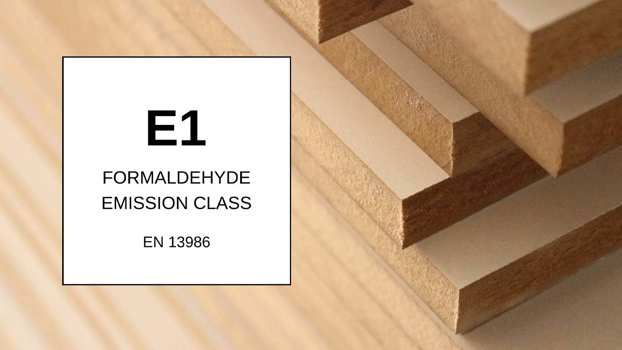 MDF med emissionsklasse E1