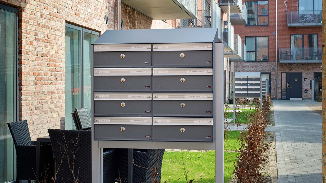Postkassesystemer til rækkehuse