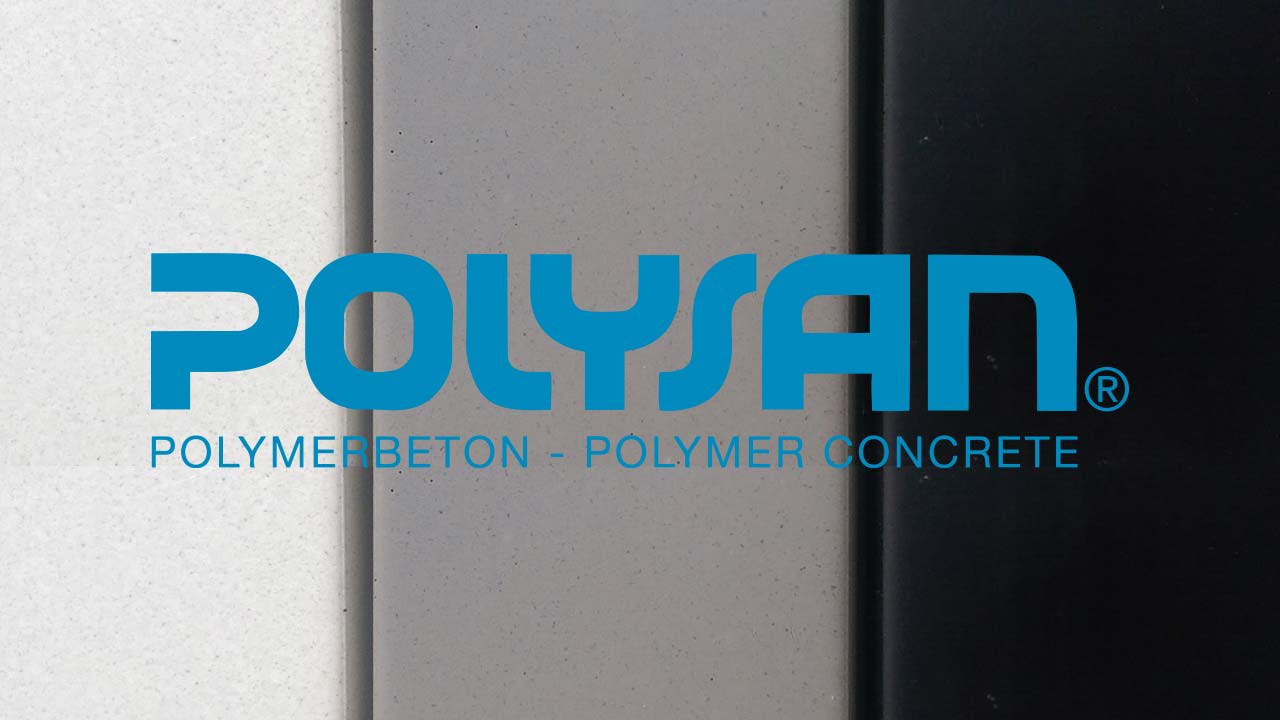 Polysan logo p&aring; polymerbeton