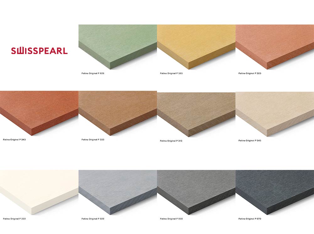 Swisspearl Patina fibercement farver