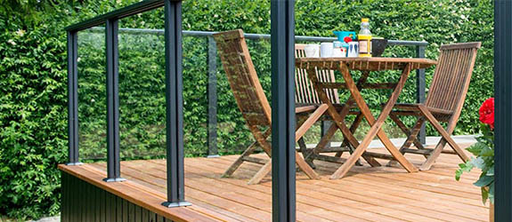 Rækværk til terrassen
