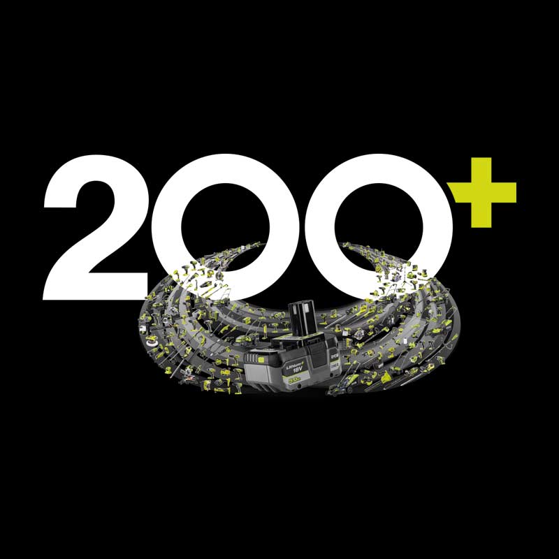 200 forskellige typer batteridrevet værktøj