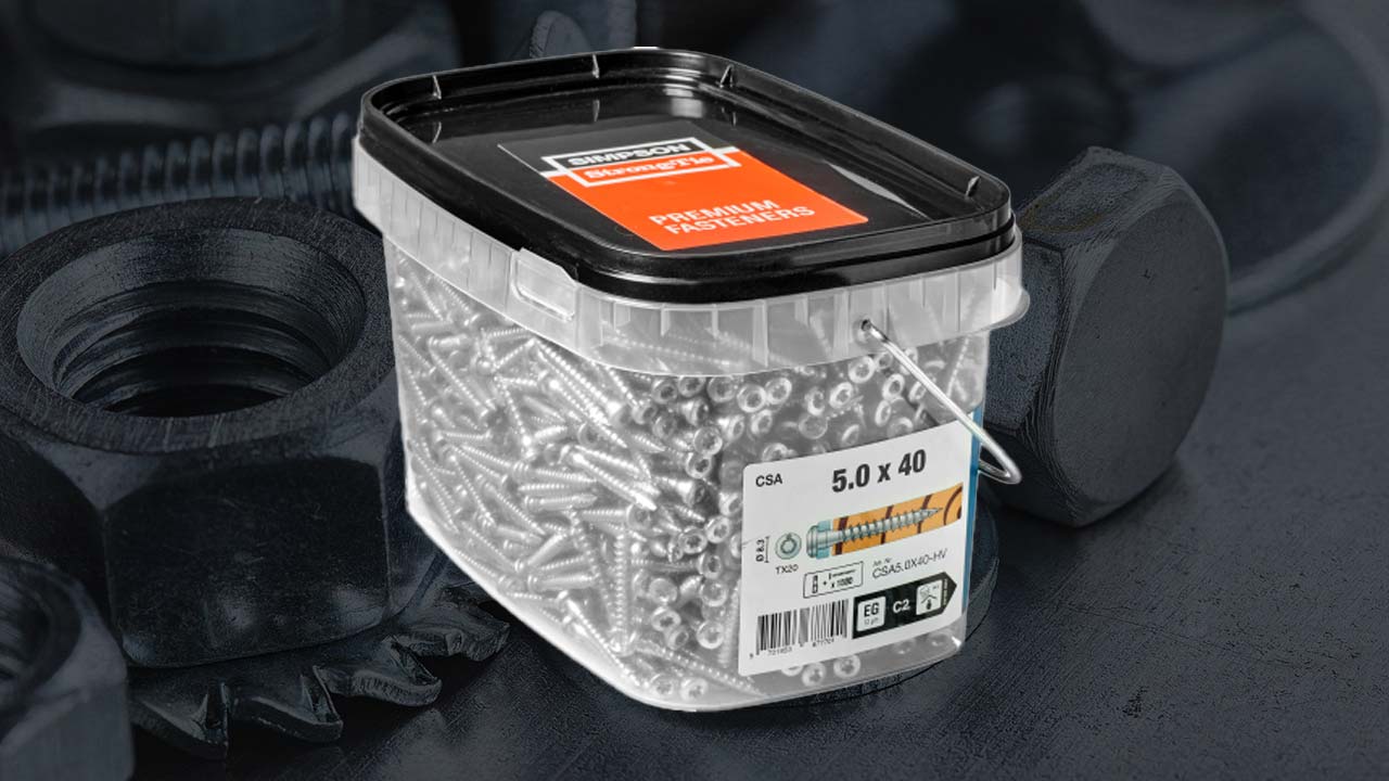 Beslag skruer til hulplader og stolpesko