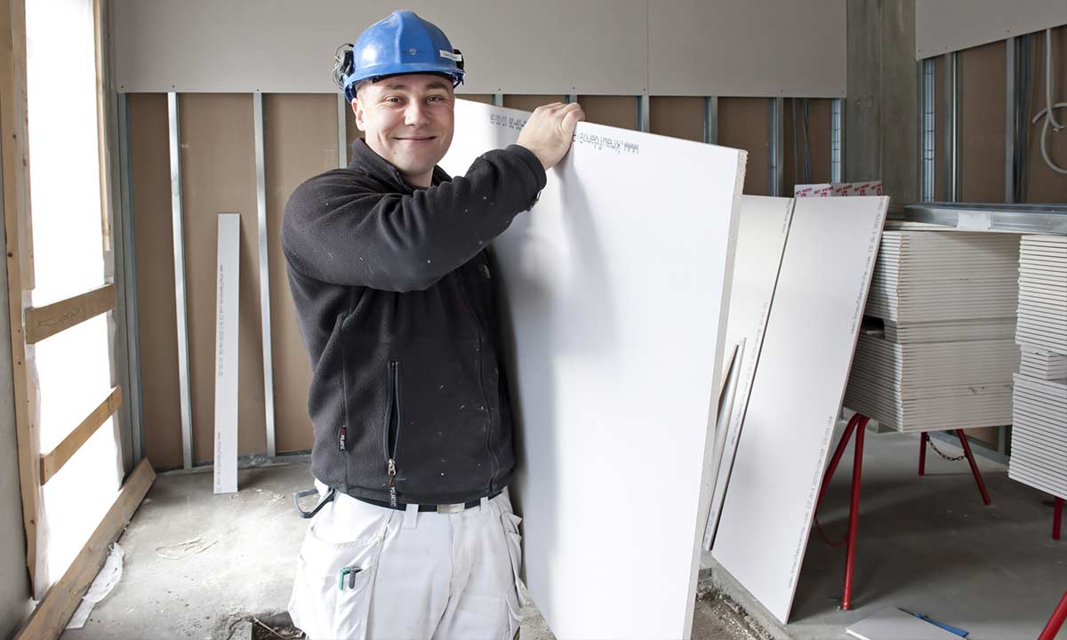 Standard gipsplader til gipsv&aelig;gge og gipslofter