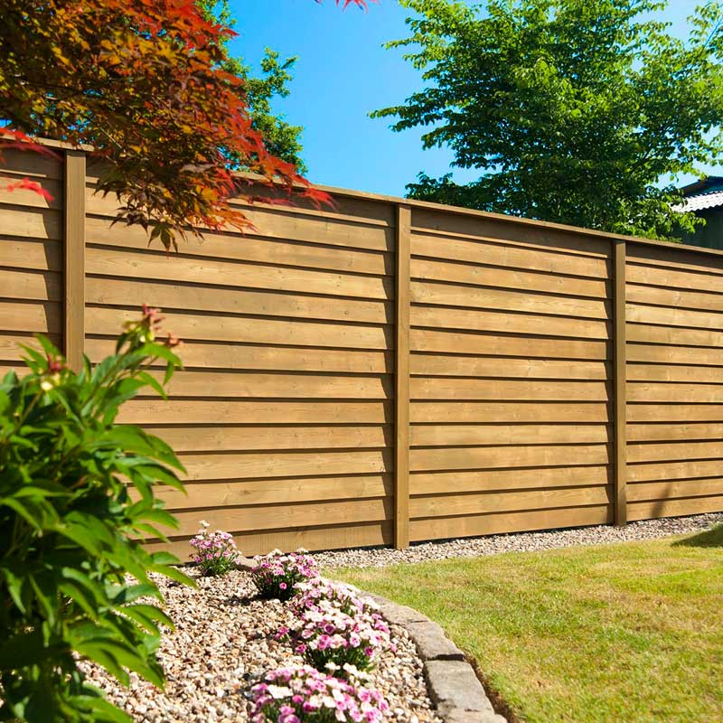 Frøslev træ systemhegn til hus og have