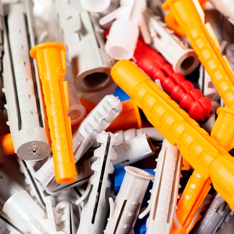 Bygmas udvalg i dybler, dyvler og raw plugs