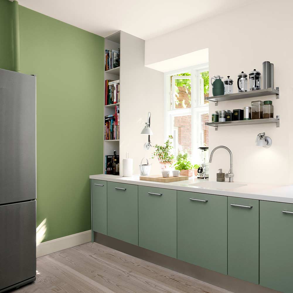 Indend&oslash;rsmaling til v&aelig;gge, lofter og k&oslash;kkenl&aring;ger