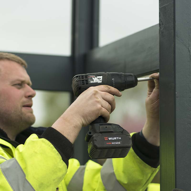 Montering af hegnsfag guide