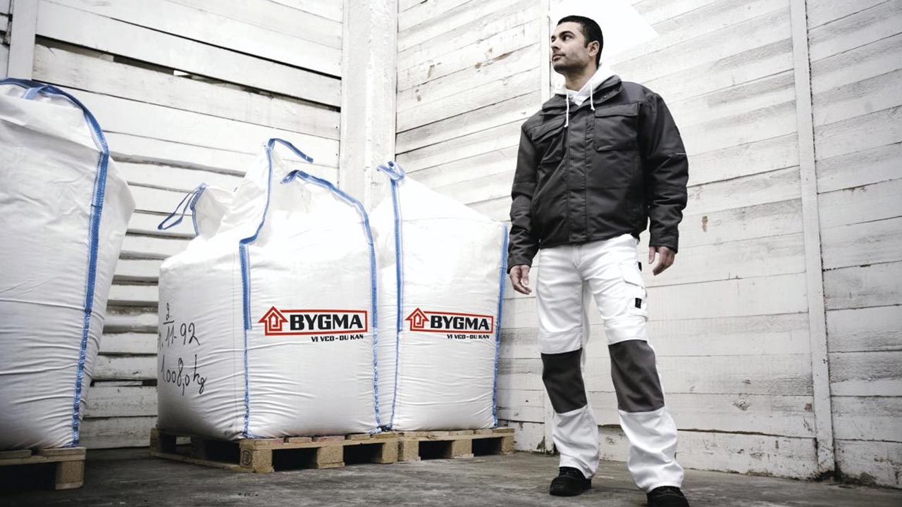 Mascot arbejdstoej hos Bygma