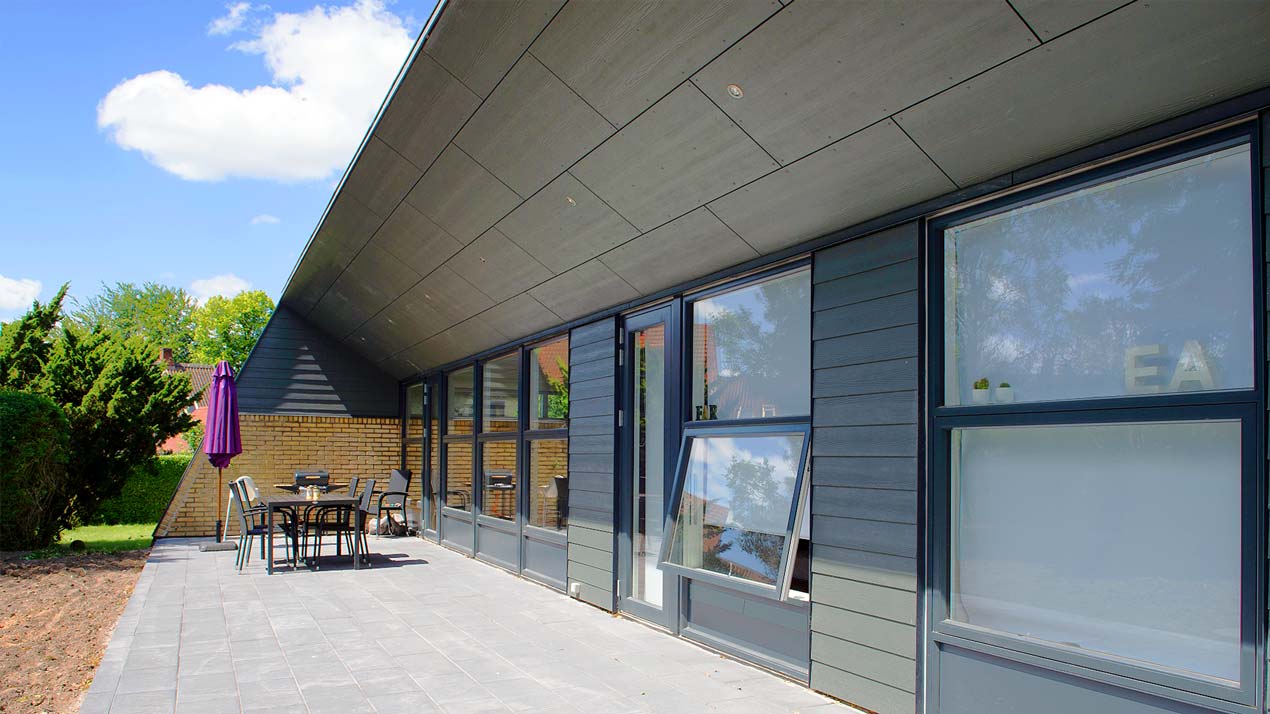 Fibercementplader til moderne villaer