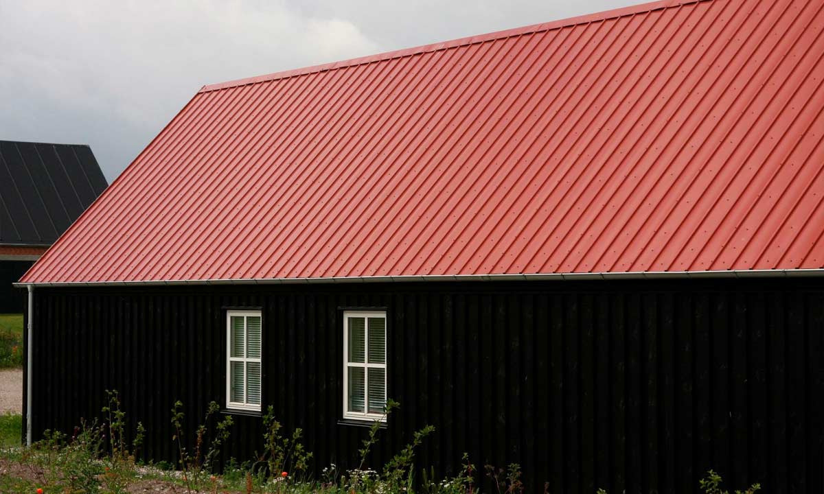 Ståltagplader i forskellige farver