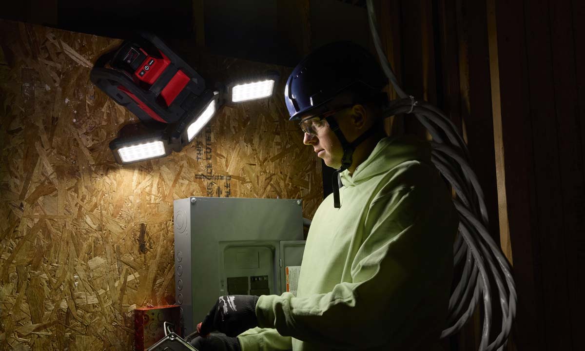 LED arbejdsbelysning til byggeplads