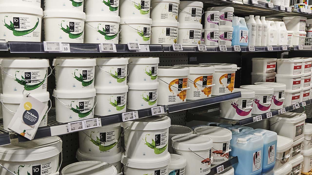 Stort udvalg af professionel maling