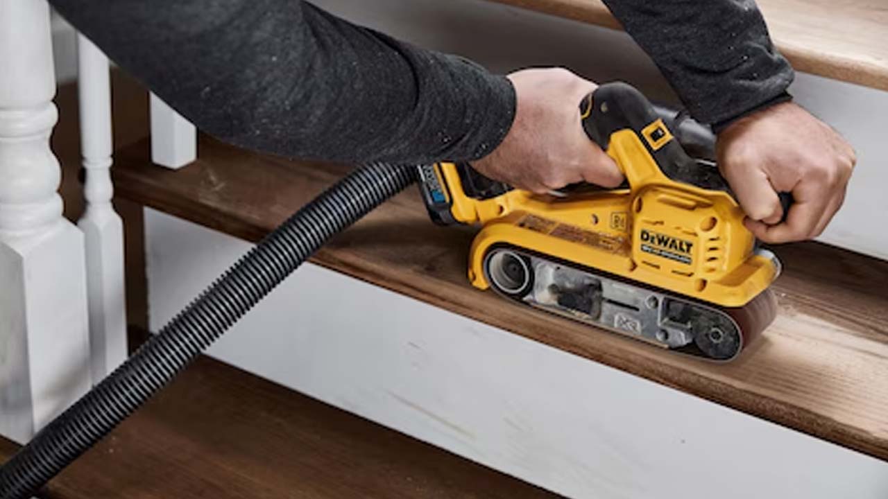 DEWALT båndsliber der sliber trapper