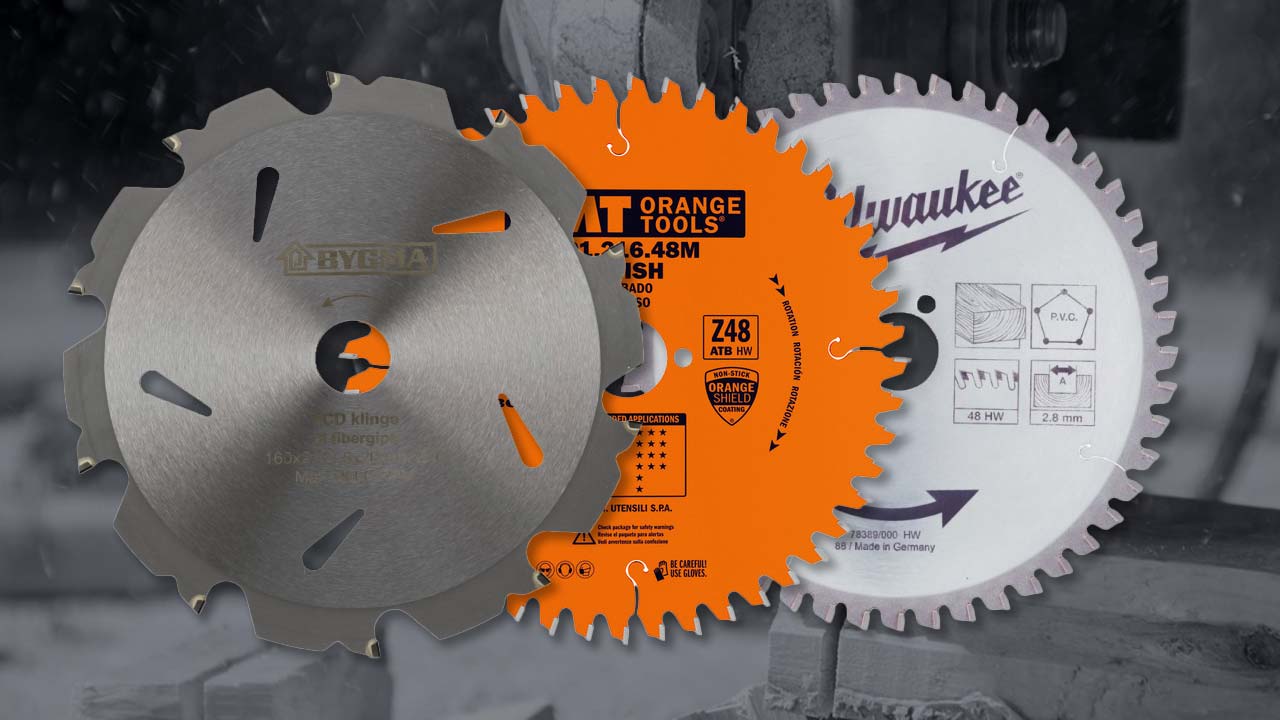 Tre forskellige savklinger