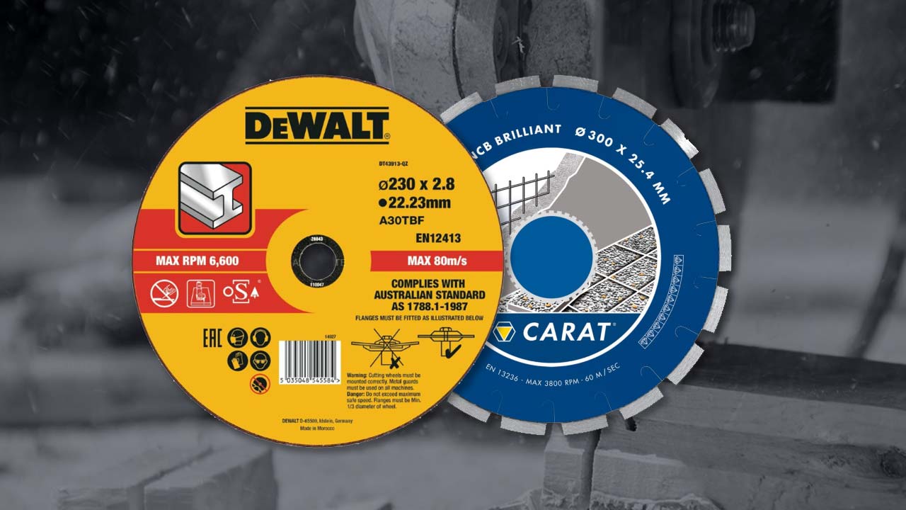 Sk&aelig;reskiver til vinkelsliber og el-v&aelig;rkt&oslash;j