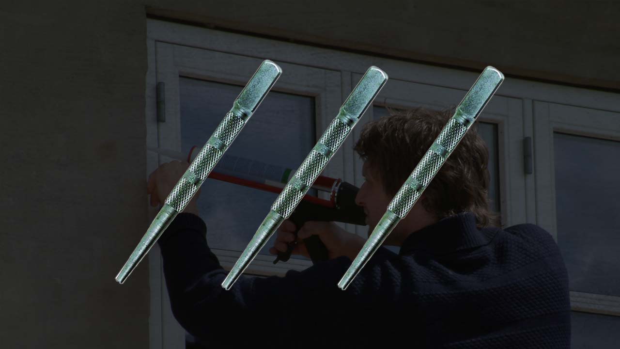 Dyknagle til fors&aelig;nkning af s&oslash;m og stifer