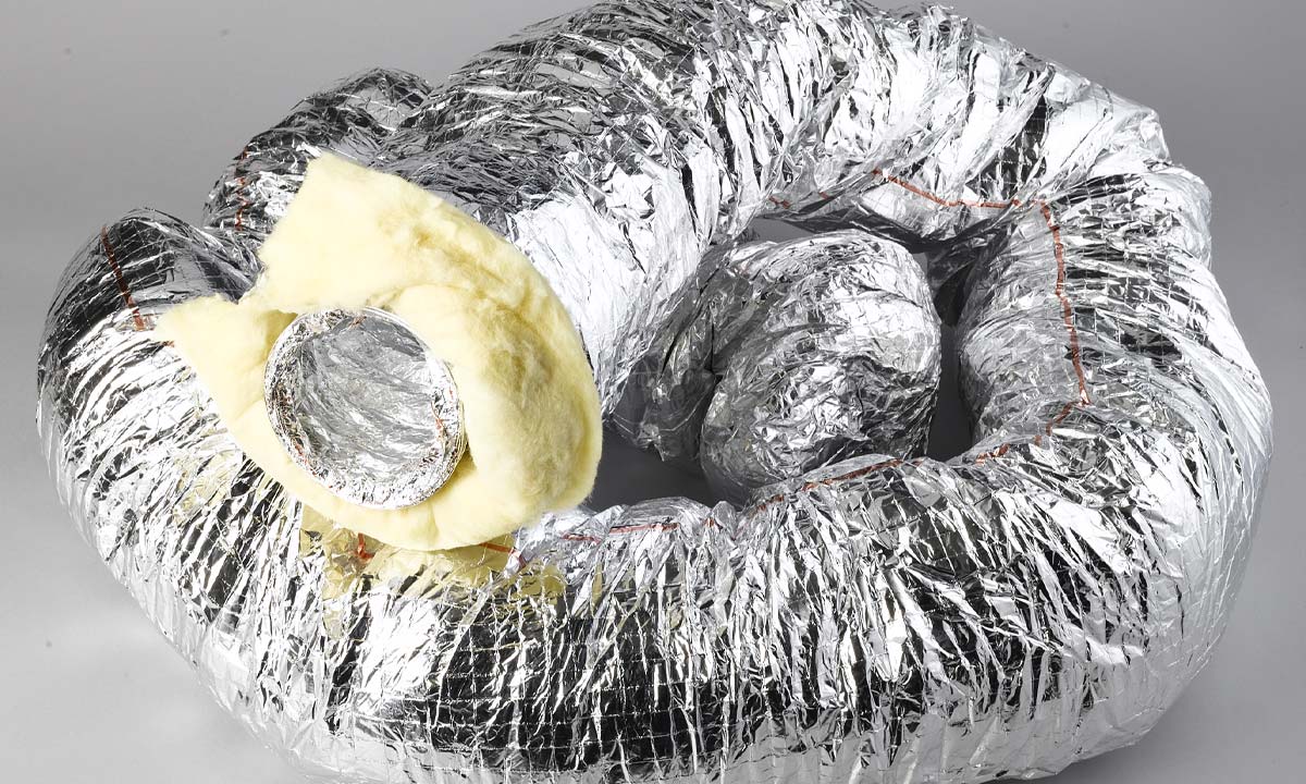 Isoleret flexslange til ventilation