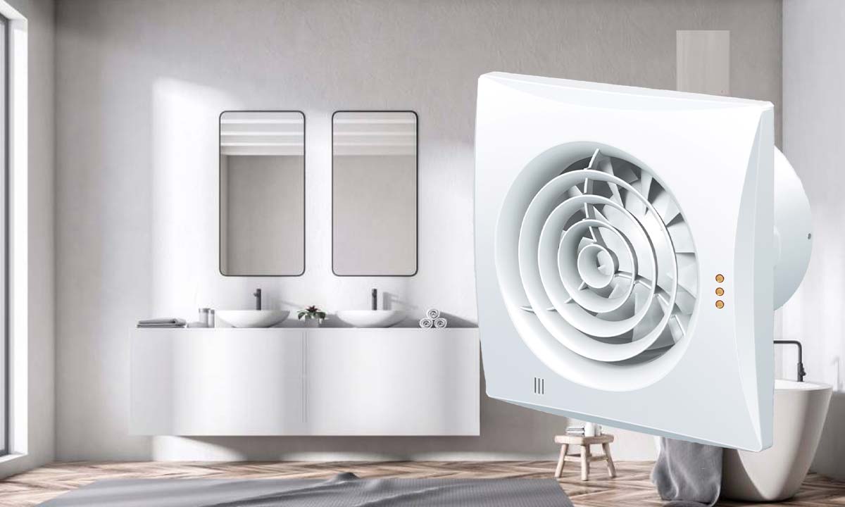 Ventilator til badev&aelig;relse, k&aelig;lder og loft