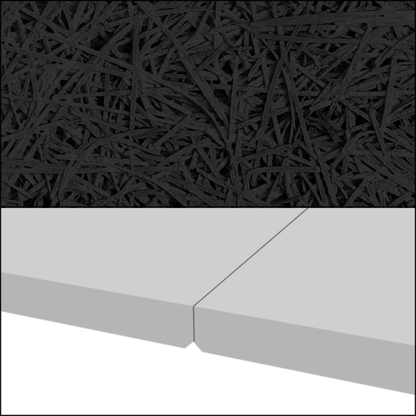 Troldtekt Akustikplade k5 Sort - 25x600x1200mm