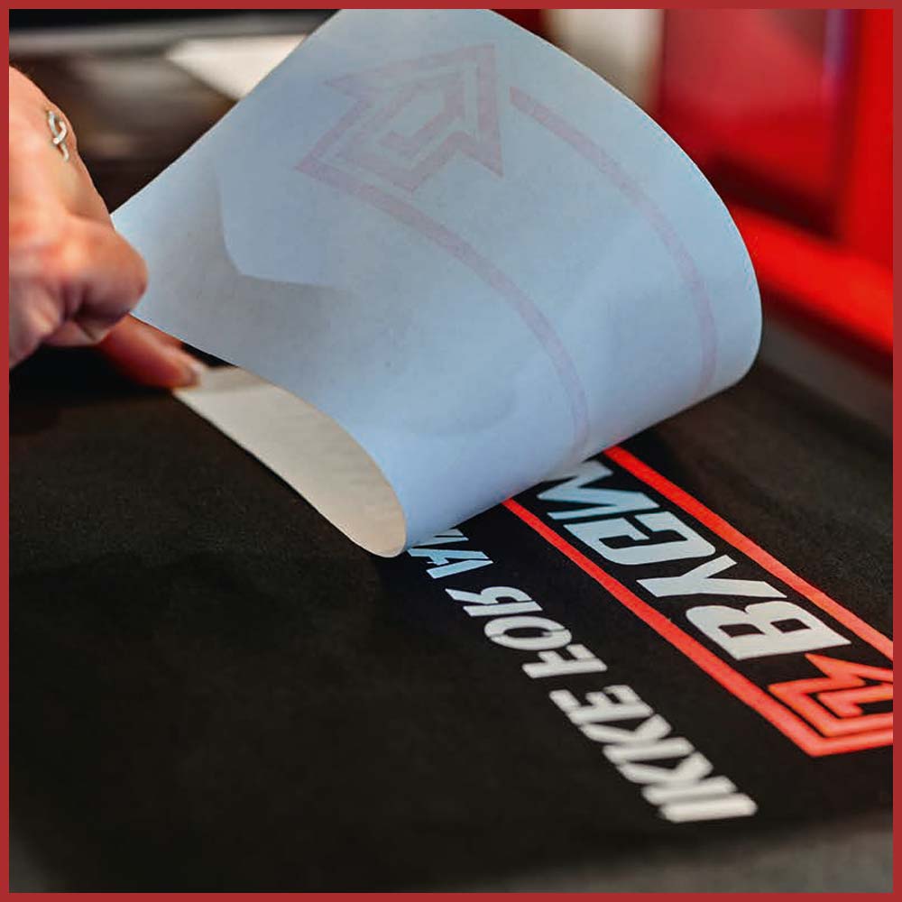 Logotryk på arbejdstøj hos Bygma